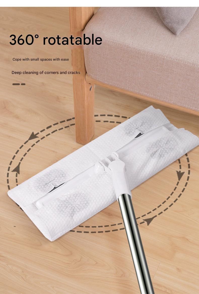 Spin Mop Display with Cleaning Supplies