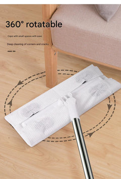 Spin Mop Display with Cleaning Supplies