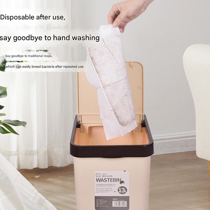 Mop in Use for Household Cleaning