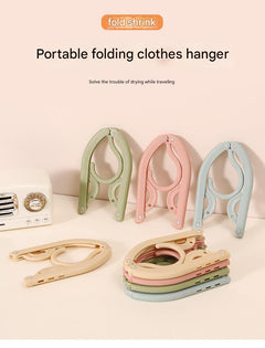 Innovative folding hanger displayed on a rack