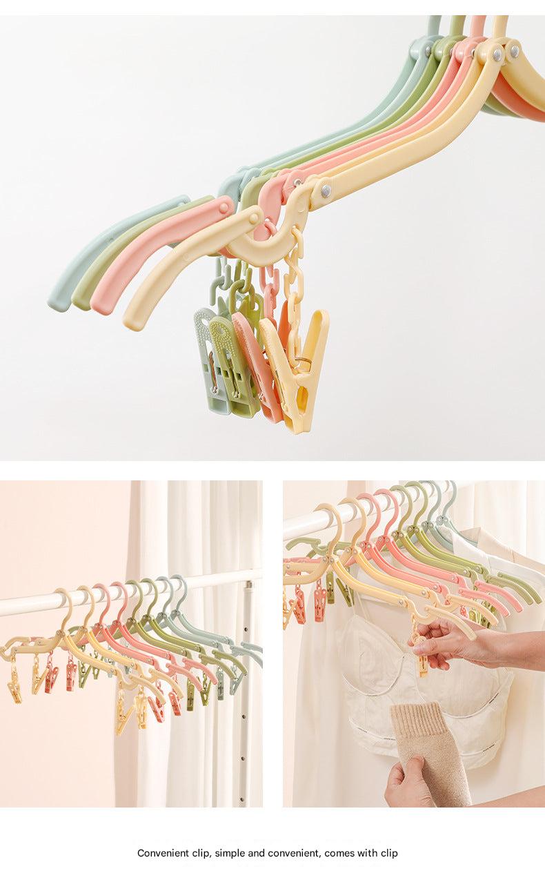 Colourful portable travel hangers for vacation