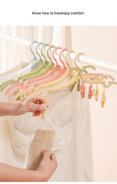 Durable plastic hanger for travel essentials