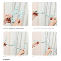 Durable plastic hanger for travel essentials