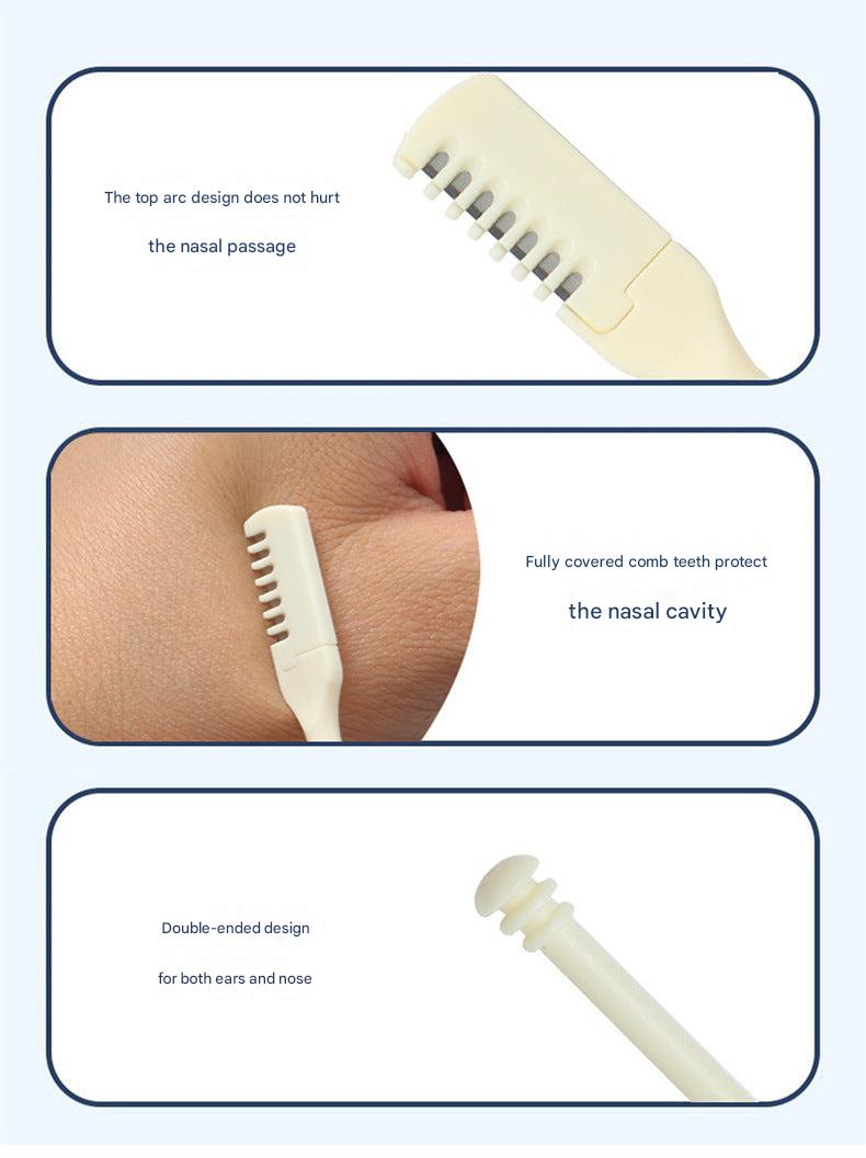Compact Manual Nose Hair Trimmer displayed on table