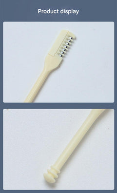 Compact Manual Nose Hair Trimmer being washed