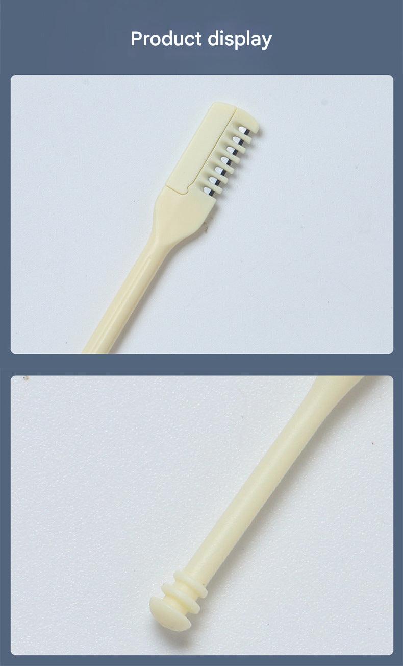 Compact Manual Nose Hair Trimmer being washed