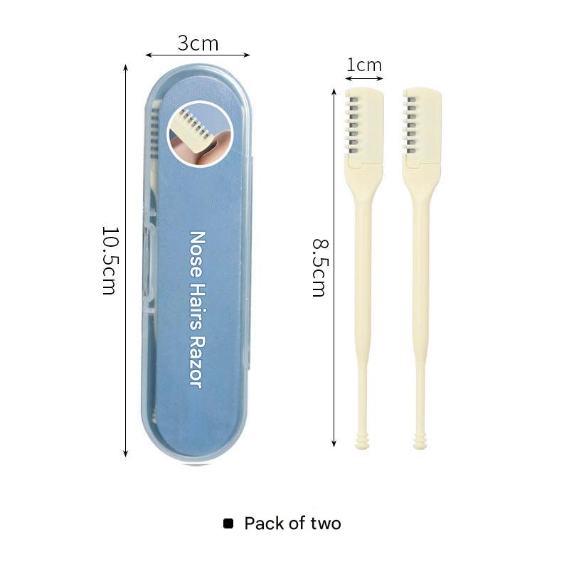 Compact Manual Nose Hair Trimmer being washed