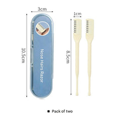 Compact Manual Nose Hair Trimmer being washed
