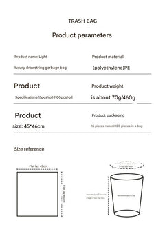 Thick garbage bags for kitchen use image 3