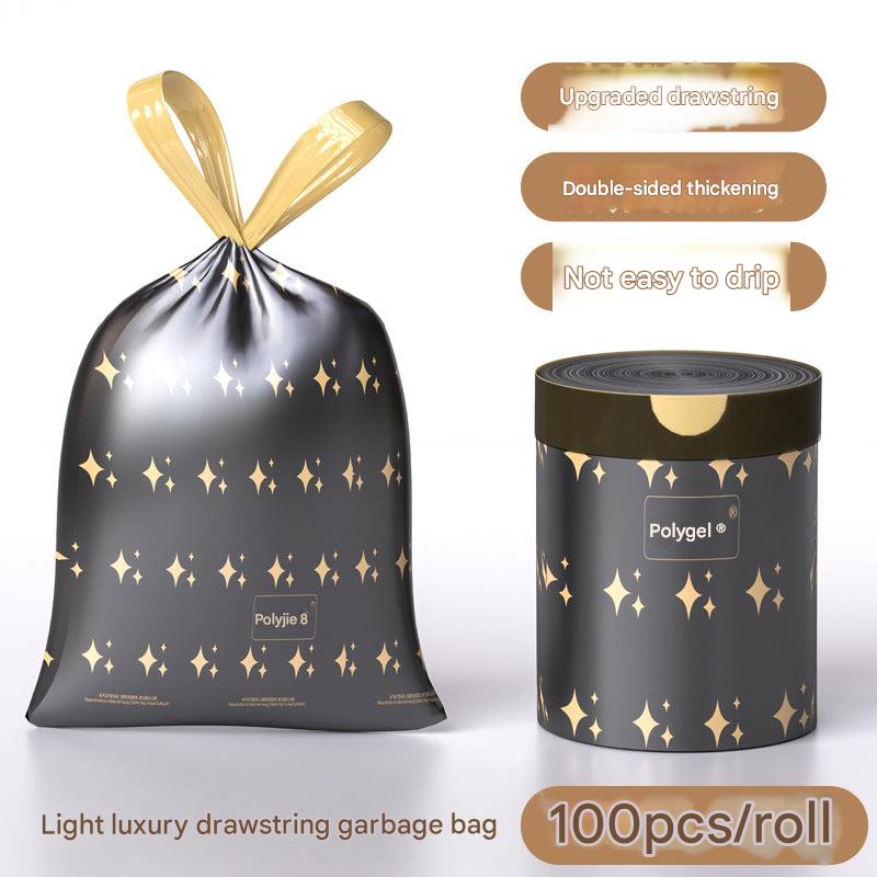 Durable drawstring garbage bags displayed image 2