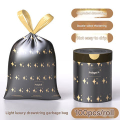 Durable drawstring garbage bags displayed image 2