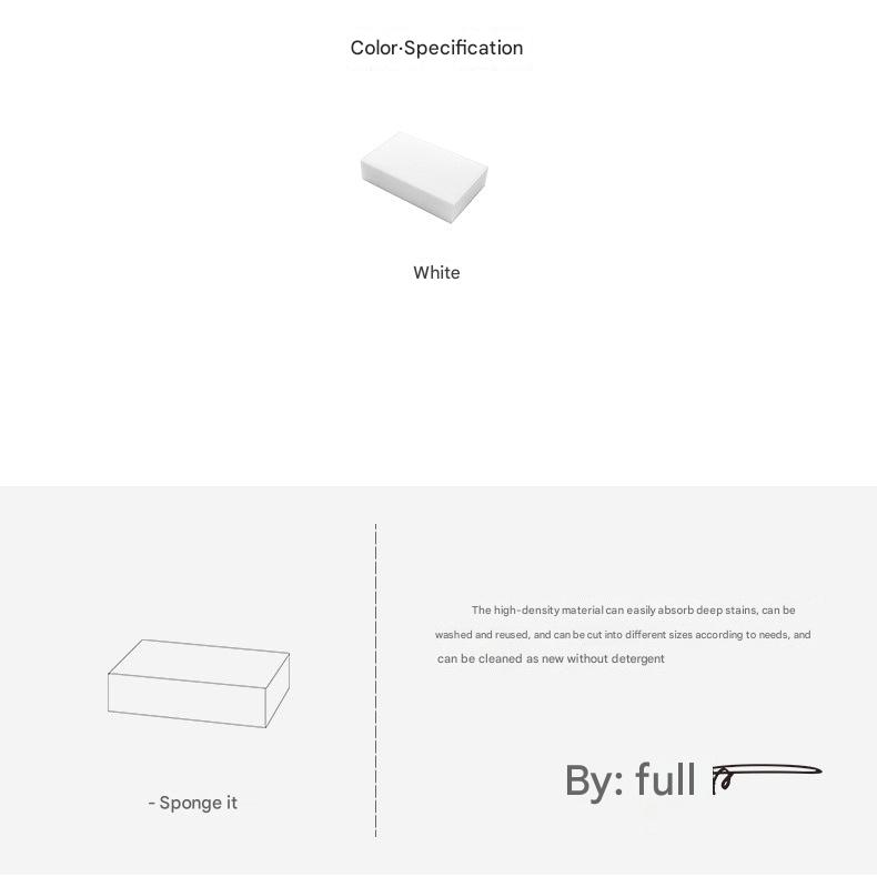 Magic Sponge Eraser in use on dishware