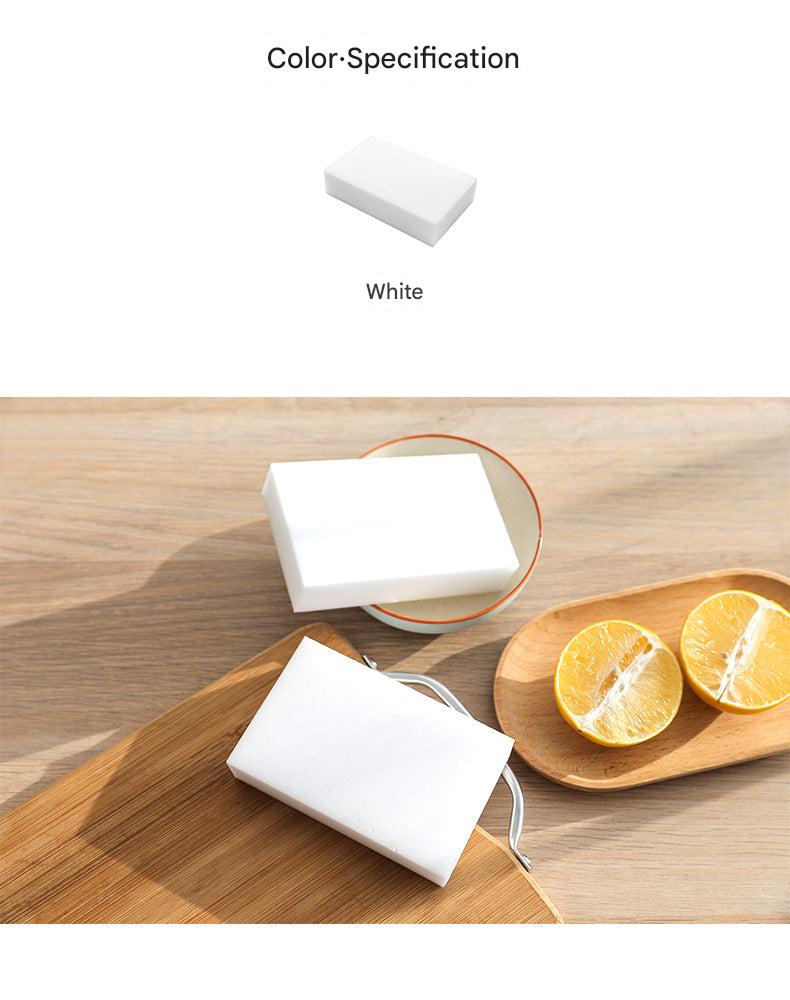 Magic Sponge Eraser with stains removed