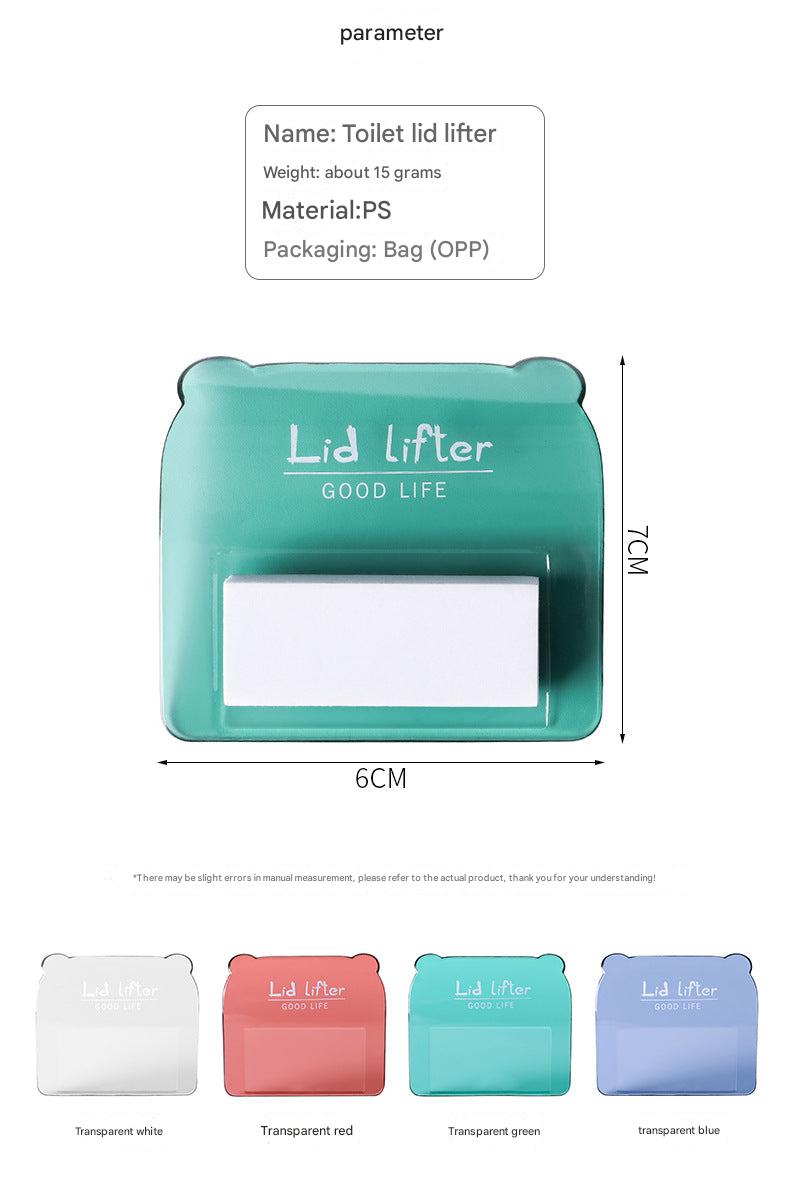 Toilet Lid Lifter in Transparent Red