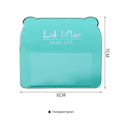 Toilet Lid Lifter Adhesive Installation Example