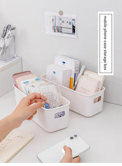 Tidy workspace with eco-friendly organizer