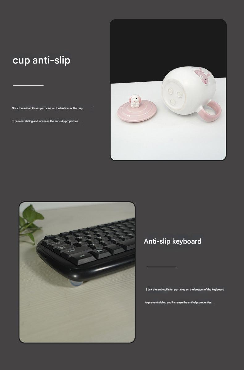 Array of silicone cushion pads for protection