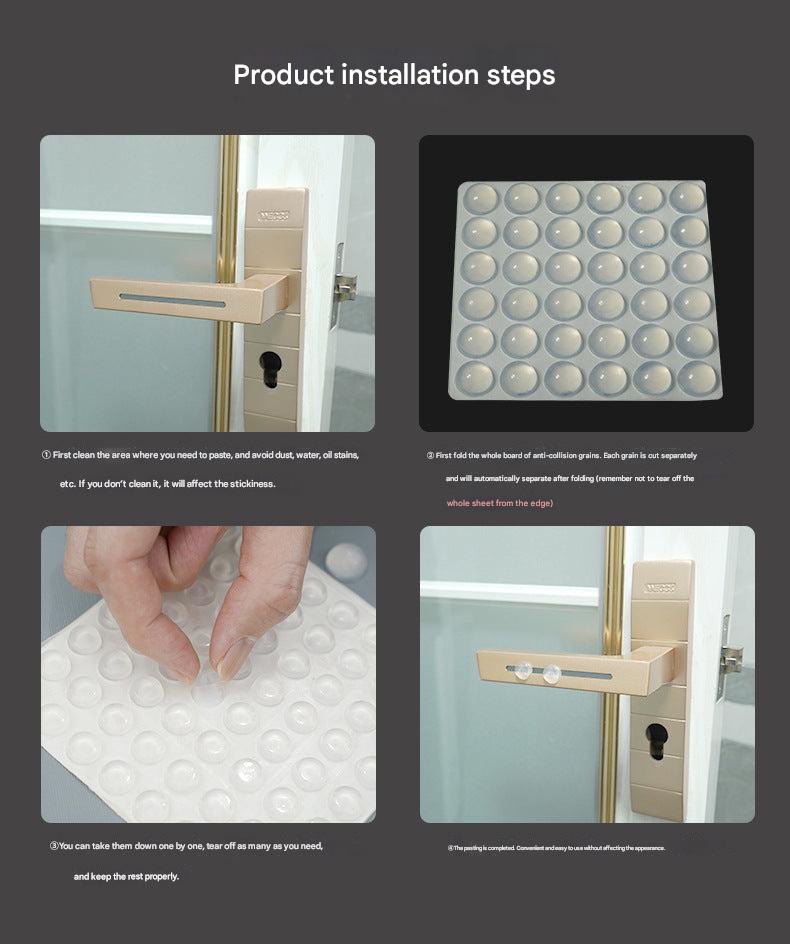 Pack of silicone buffer pads for furniture