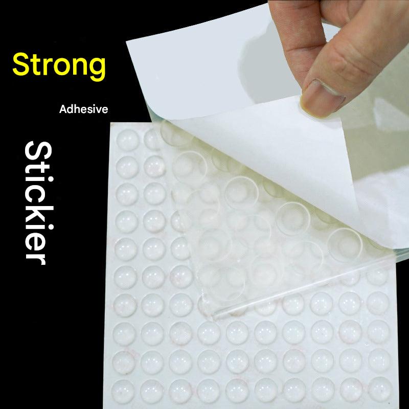 Cushioning silicone pad for cabinet doors