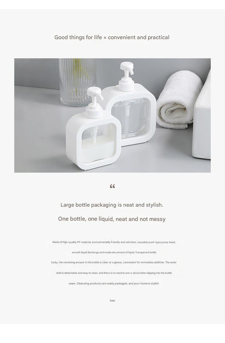 Modern aesthetic of pump bottles