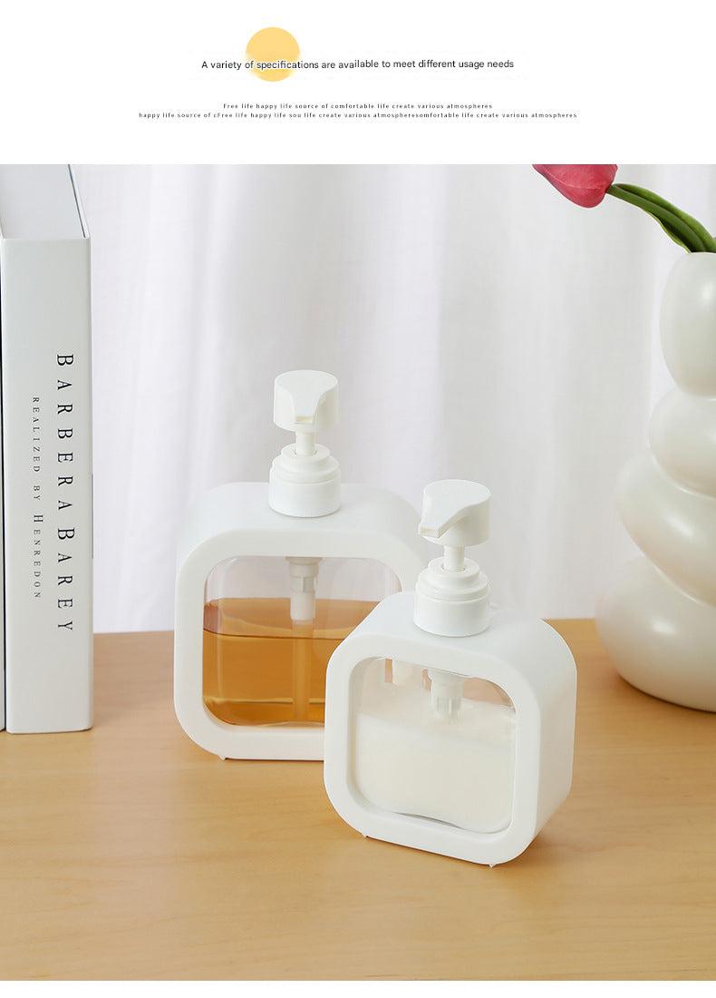 Compact design of press pump bottles