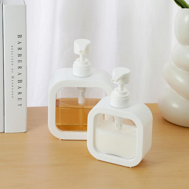 Durable plastic design of press pump bottles