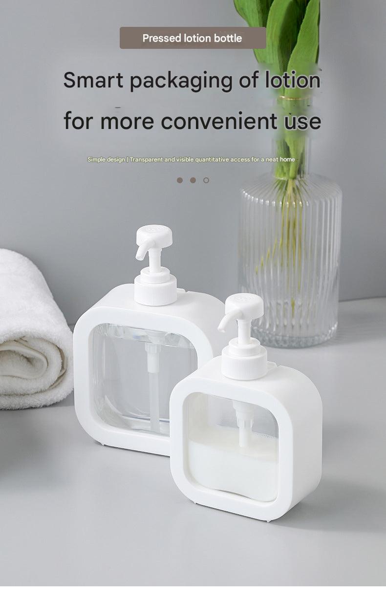 Compact design of press pump bottles