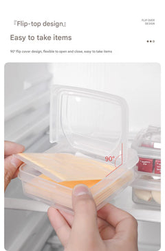 Transparent plastic storage box for vegetables