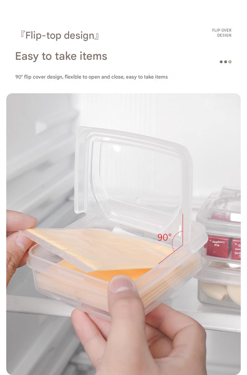Transparent plastic storage box for vegetables