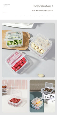 Food storage containers for kitchen organisation