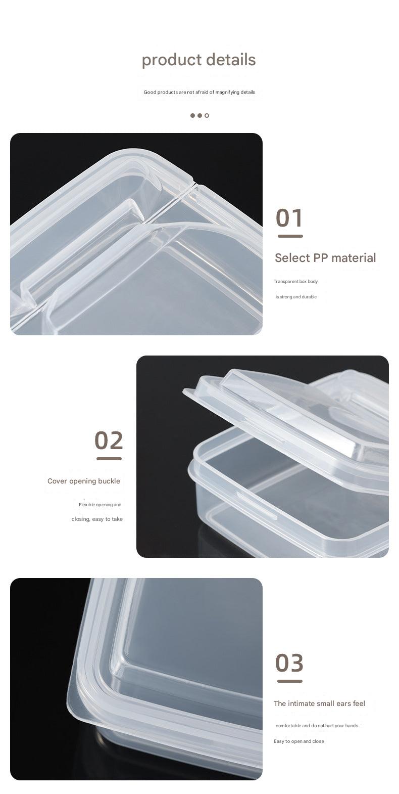 Easy to clean plastic food storage solution