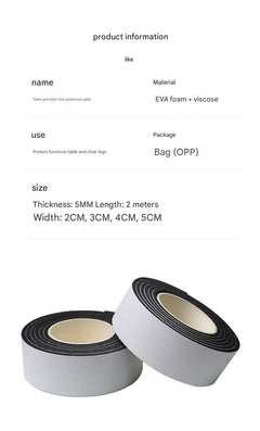 Anti-slip chair leg protectors displayed on furniture