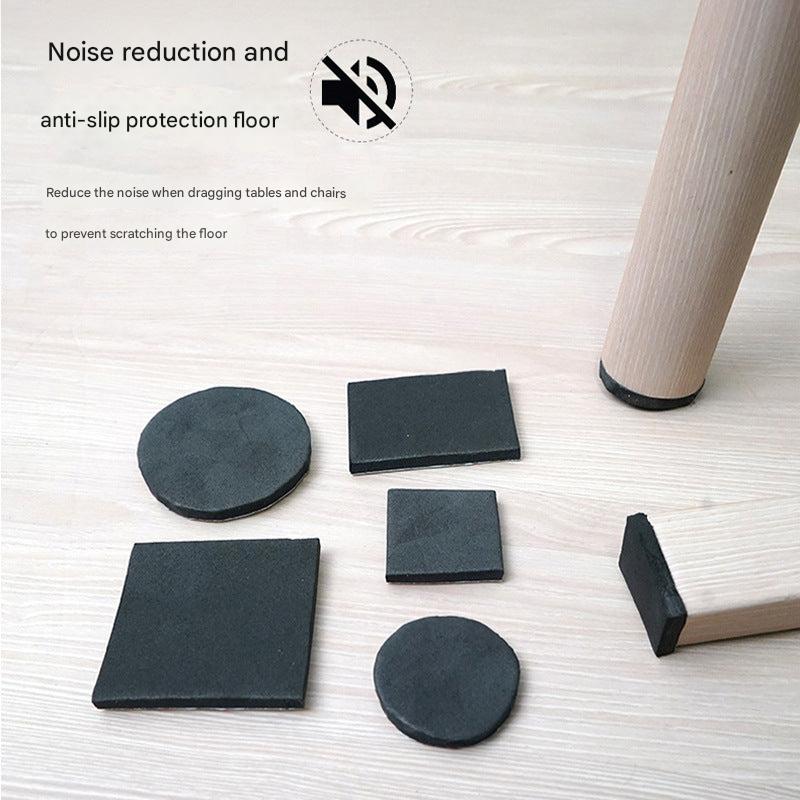 Anti-slip chair leg protectors displayed on furniture