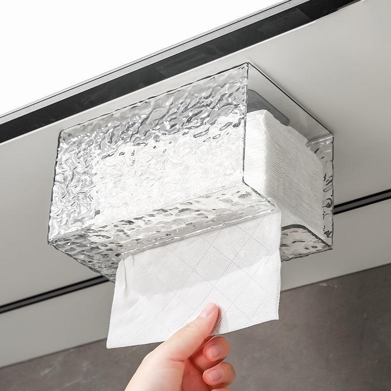 close-up of modern tissue box design