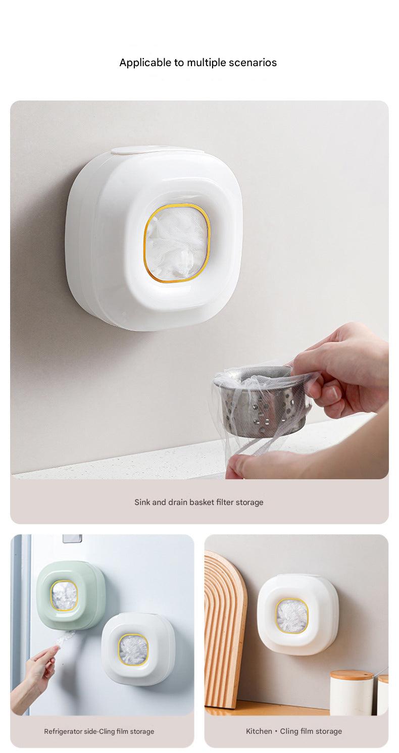 Easy access wall-mounted kitchen organiser
