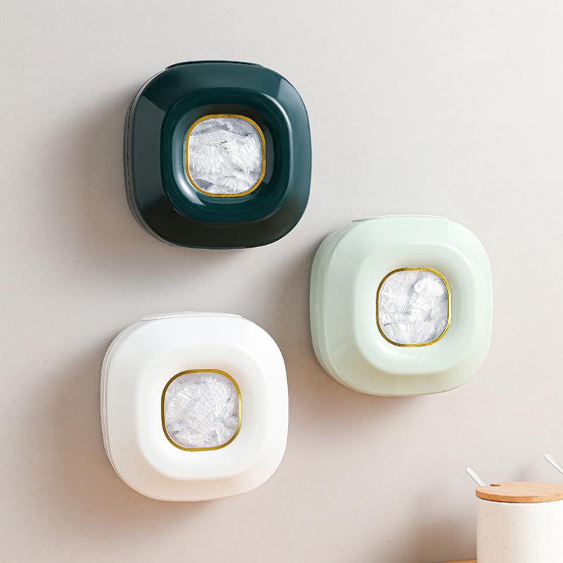 Stylish bag storage solution in mint green