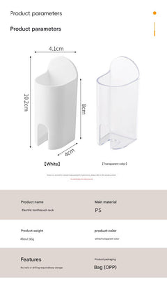 Suction cup design toothbrush holder mounted