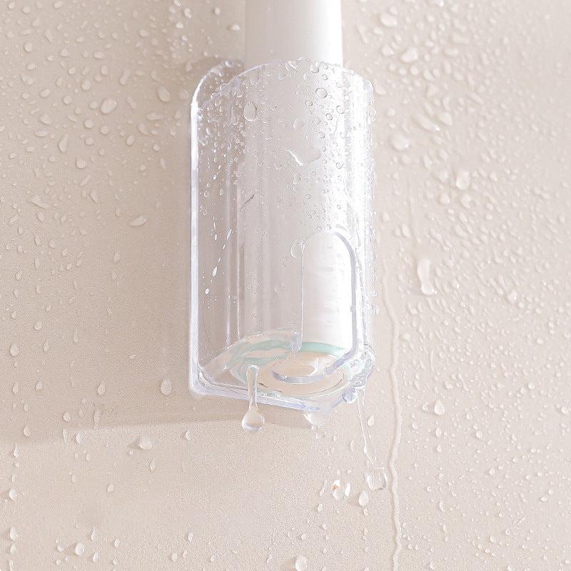 Transparent toothbrush holder for bathroom