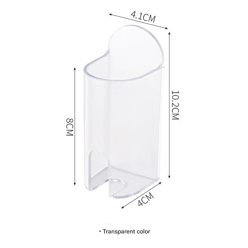 Compact toothbrush rack in bathroom setting