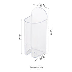 Compact toothbrush rack in bathroom setting