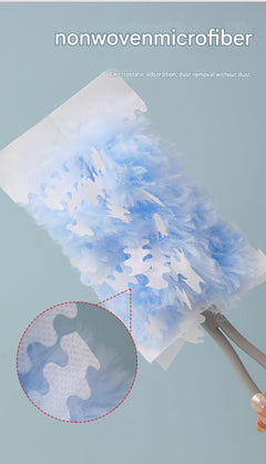 various colors of static dusters displayed