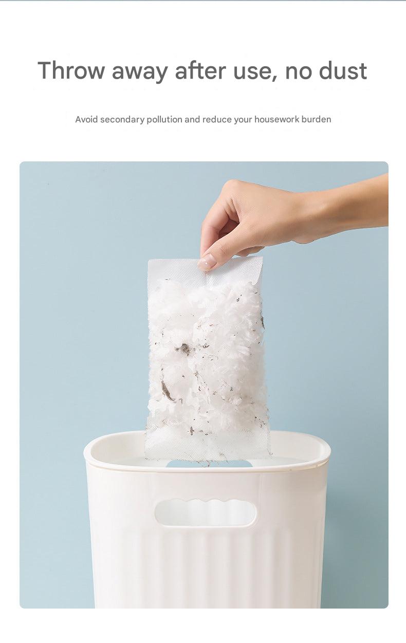close-up of static dusting duster's fiber material