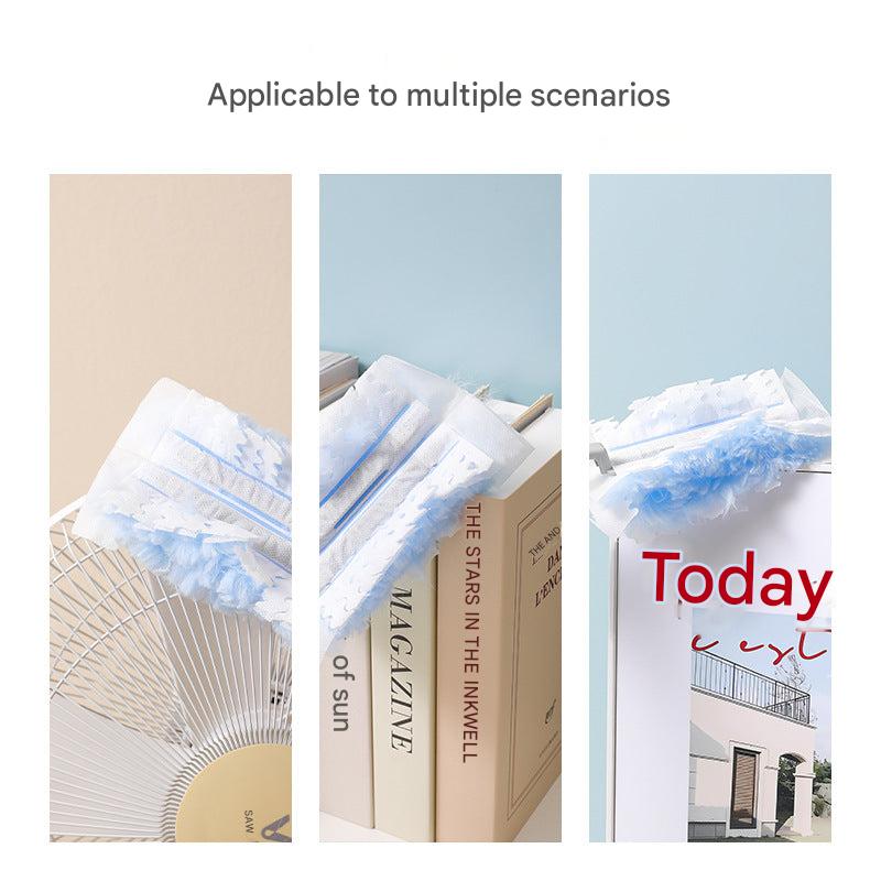 image of static dusting duster in use