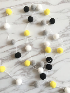 colourful macaron themed soft ball string decor image 1