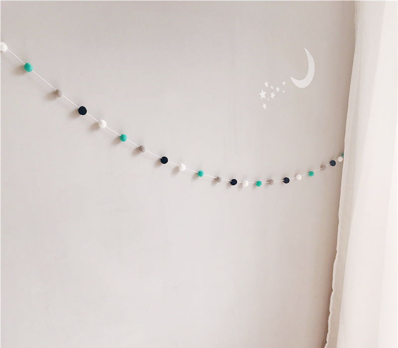 colourful macaron themed soft ball string decor image 1