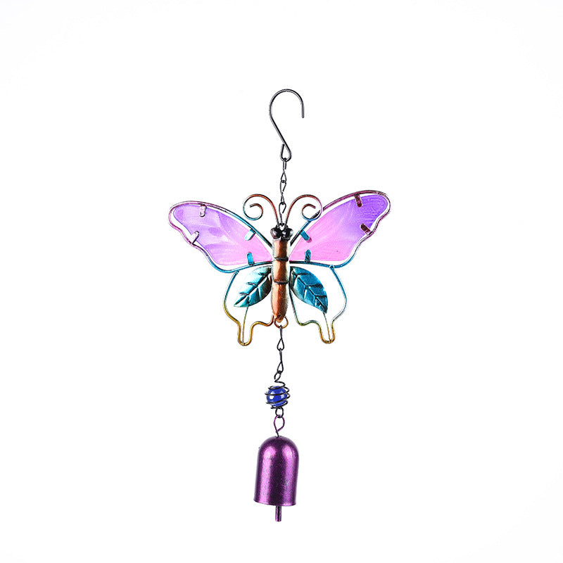Decorative wind chime close-up showing details