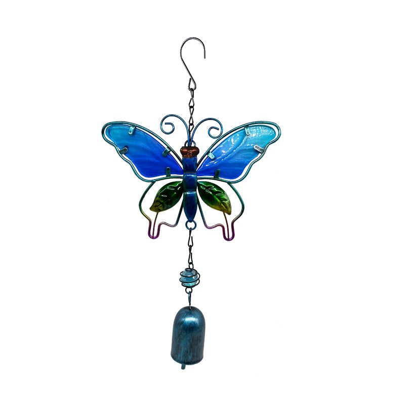 Vibrant butterfly wind chime for outdoor decor
