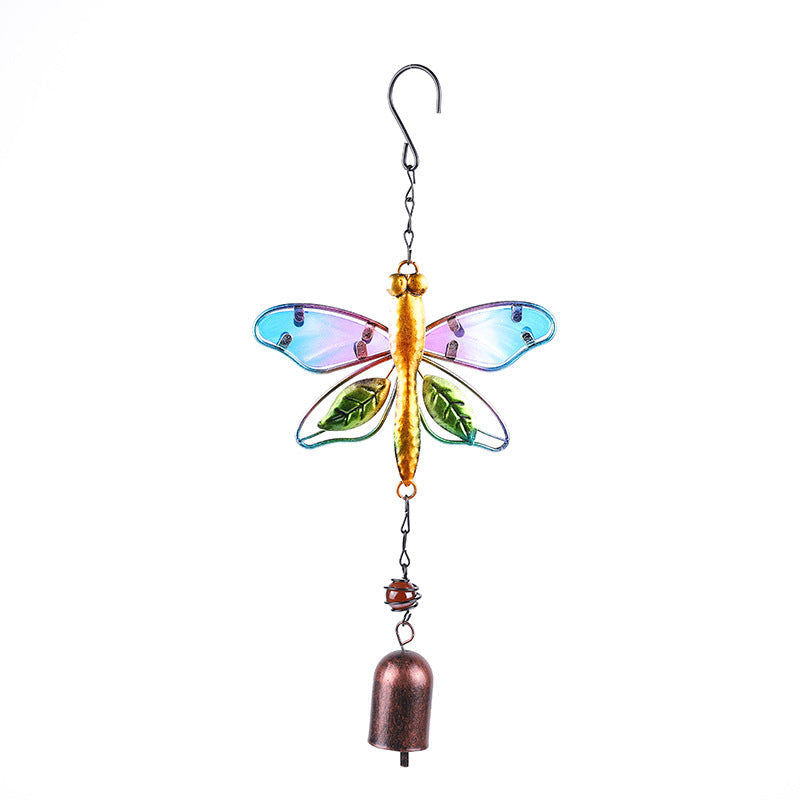 Stunning hummingbird wind chime in vibrant colours