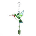 Serene garden atmosphere created by wind chimes