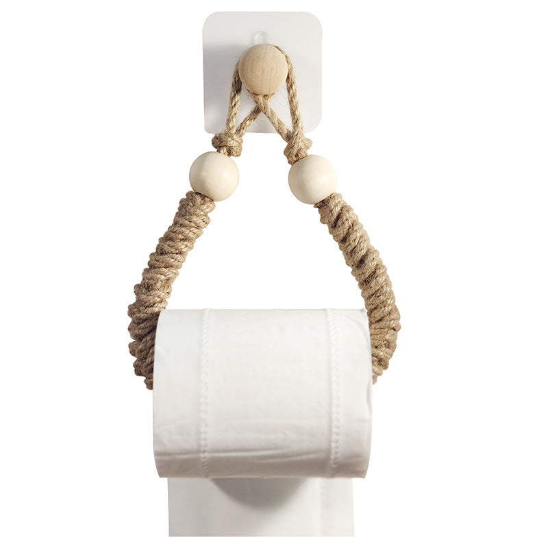 Elegant design of toilet paper holder with rope